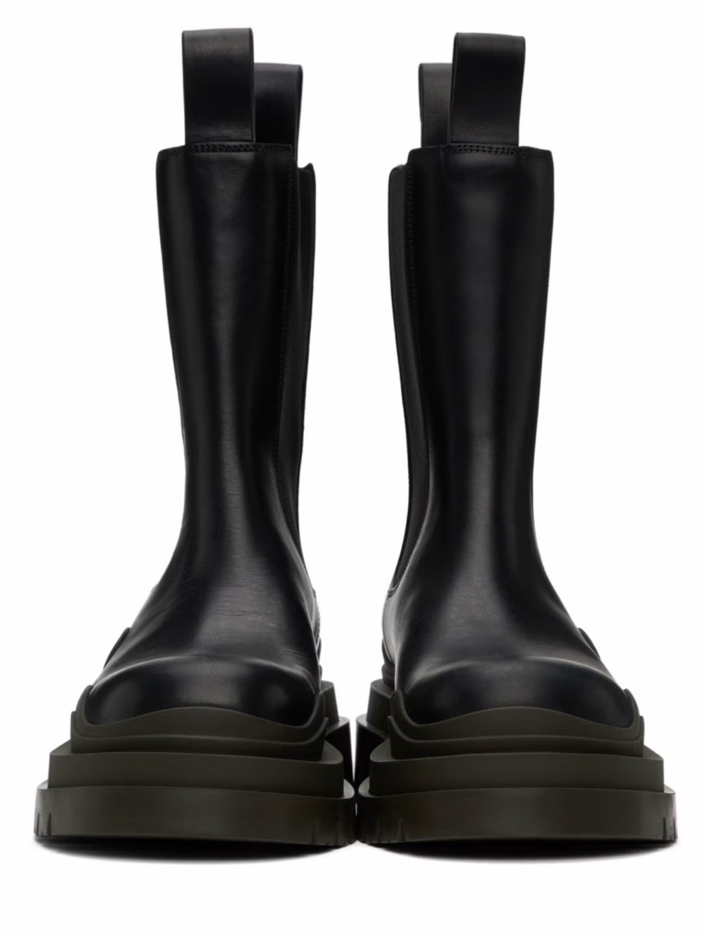 Bottega Veneta (BNWOT) Tire Boots Military Calfskin Black